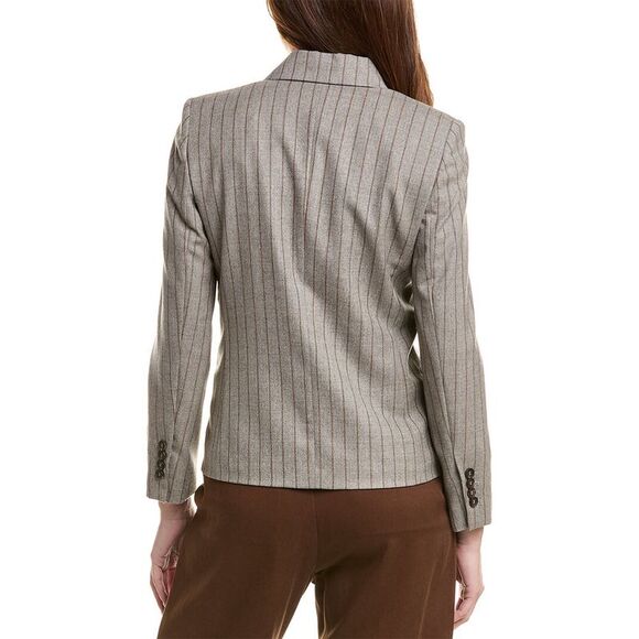 Brunello Cucinelli Womens  Wool Blazer, Grey - Picture 2 of 3